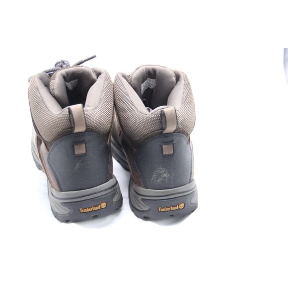 Timberland Ledge Mid Hiking Boots Mens Sz 12 Brown Leather Round Toe Ankle 12135 - Picture 4 of 7